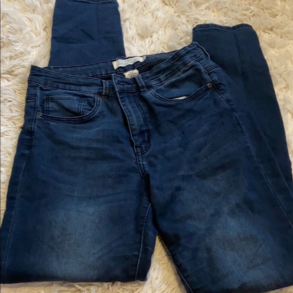 High rise skinny jeans